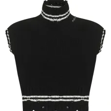 Футболка без рукавов с высоким воротником Футболка без рукавов с высоким воротником