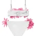 бикини с цветочной аппликацией