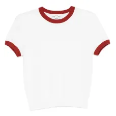 футболка с контрастной отделкой