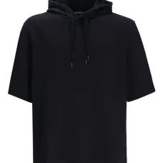 жаккардовое худи с короткими рукавами жаккардовое худи с короткими рукавами