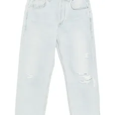 Джинсы с эффектом потертости