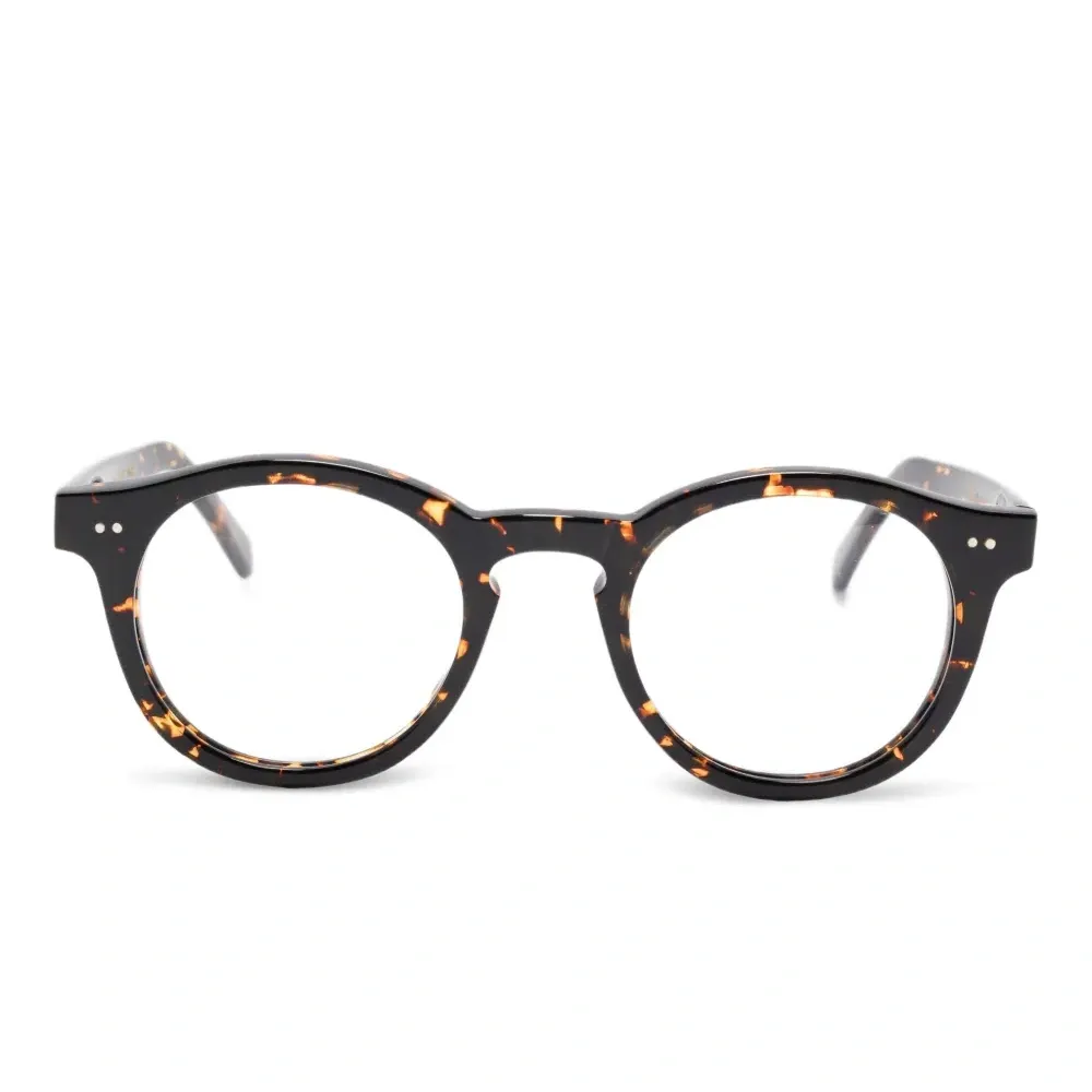 Очки в круглой оправе черепаховой расцветки