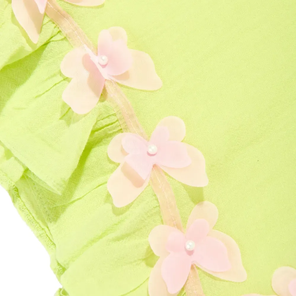 Декорированное платье с оборками