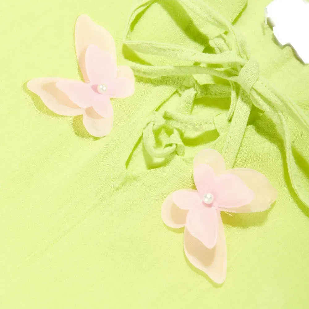 Декорированное платье с оборками