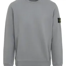 свитер с круглым вырезом и нашивкой-логотипом