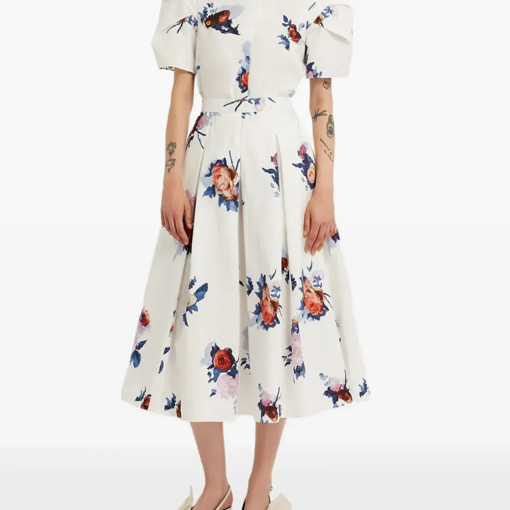 рубашка с цветочным принтом