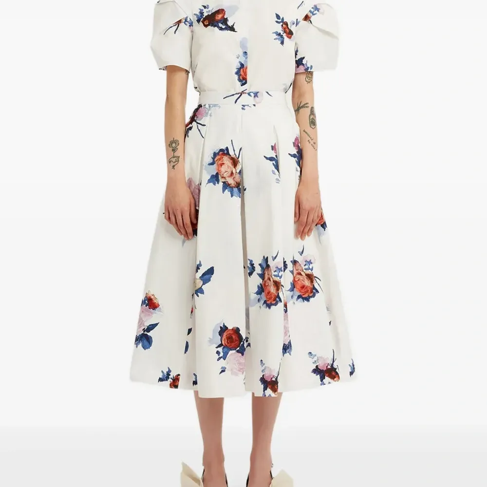 рубашка с цветочным принтом