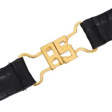 Ремень с пряжкой-логотипом