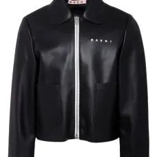 куртка на молнии с вышитым логотипом