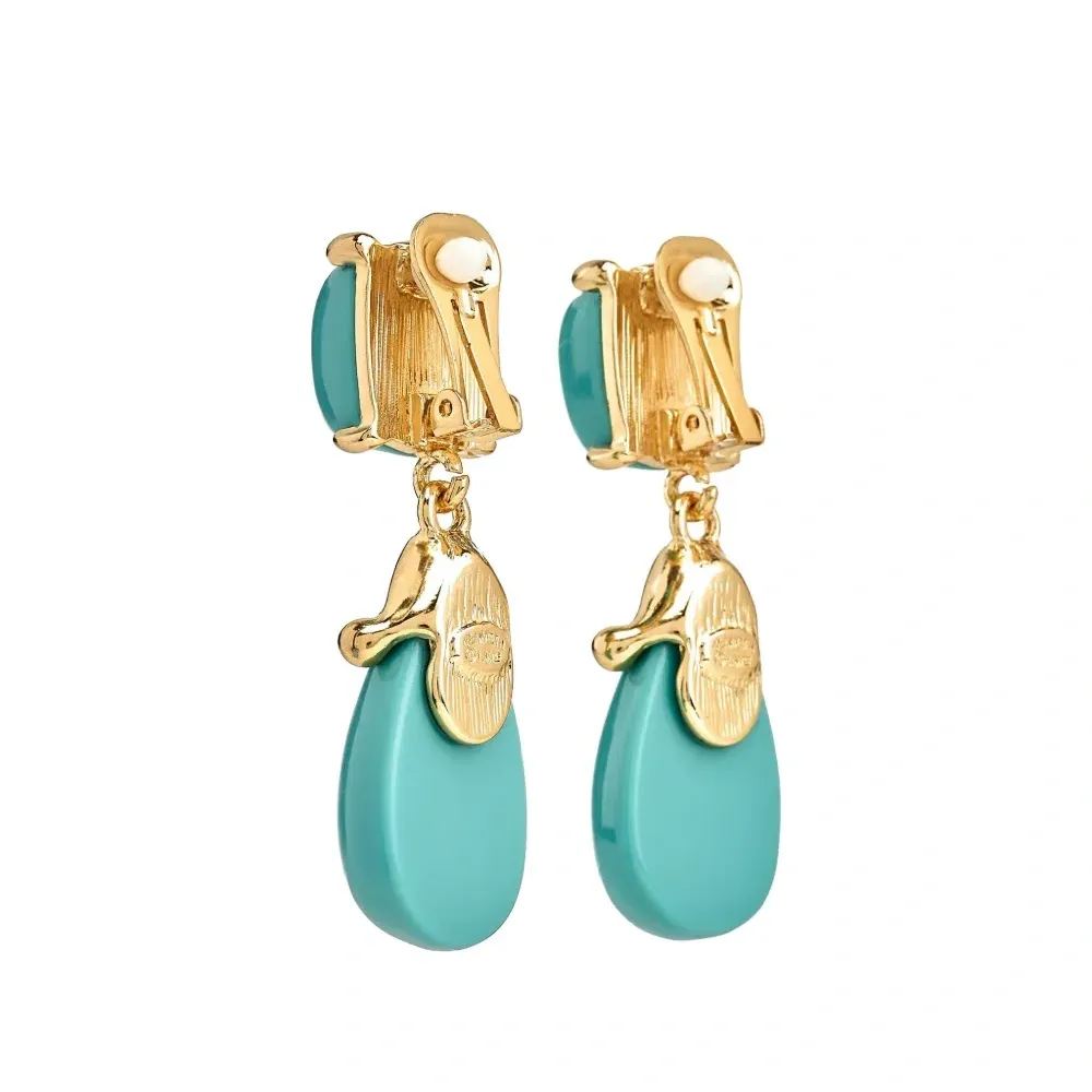 квадратные серьги-подвески