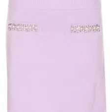 трикотажная юбка со стразами