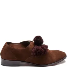 Лоферы с помпонами