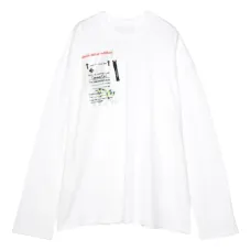 футболка с длинными рукавами и принтом