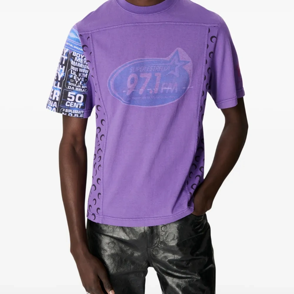 Футболка из трикотажа с принтом