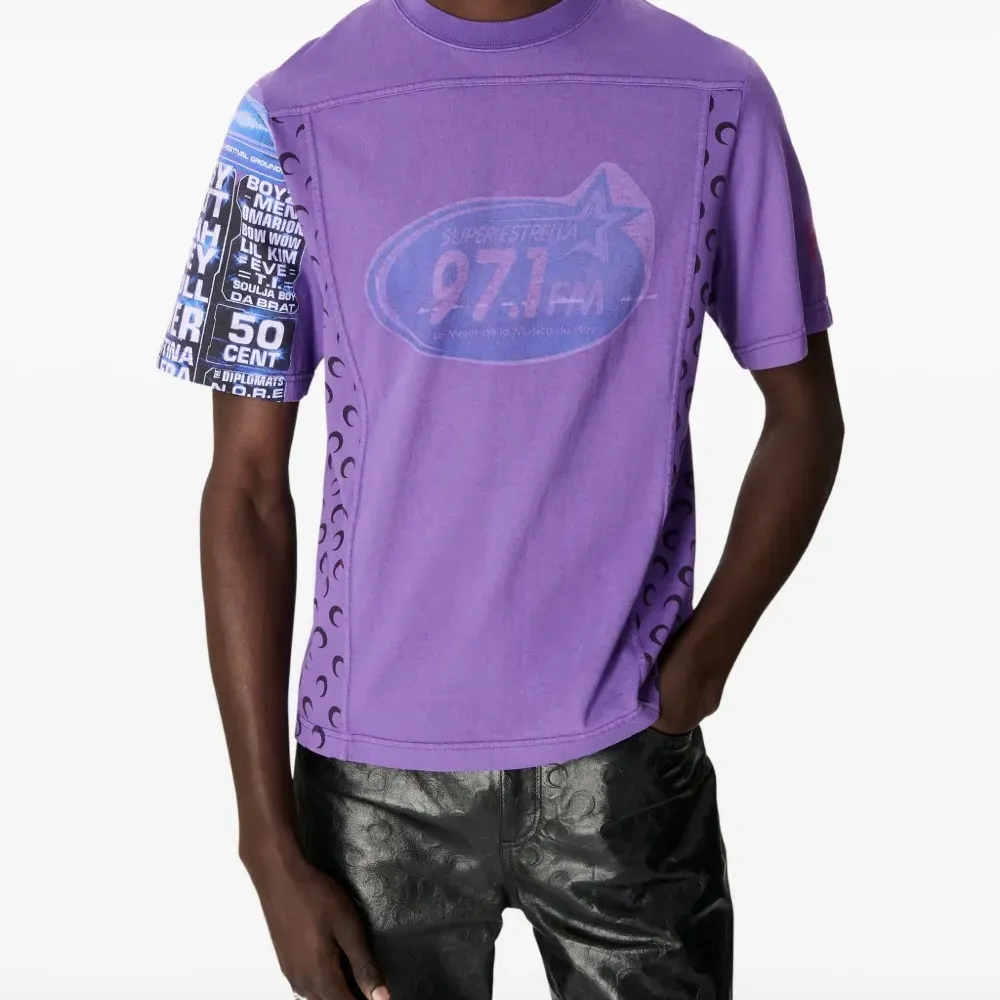 Футболка из трикотажа с принтом