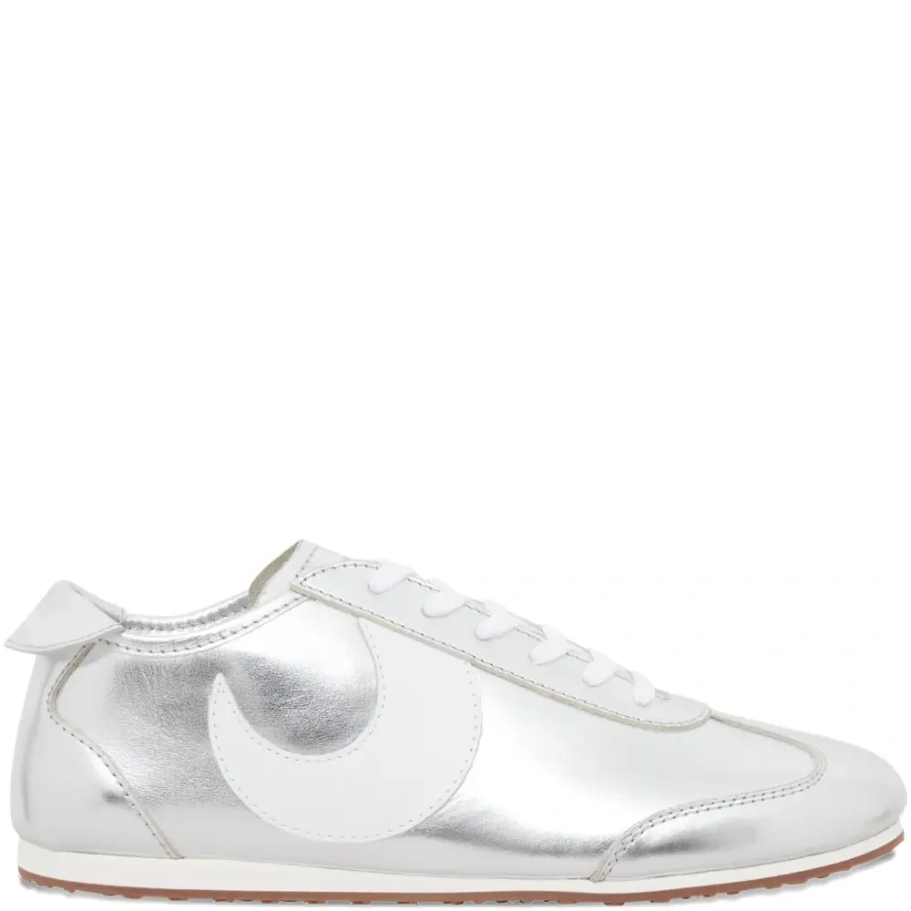 Кроссовки Ms Astra из кожи с металлизированным эффектом