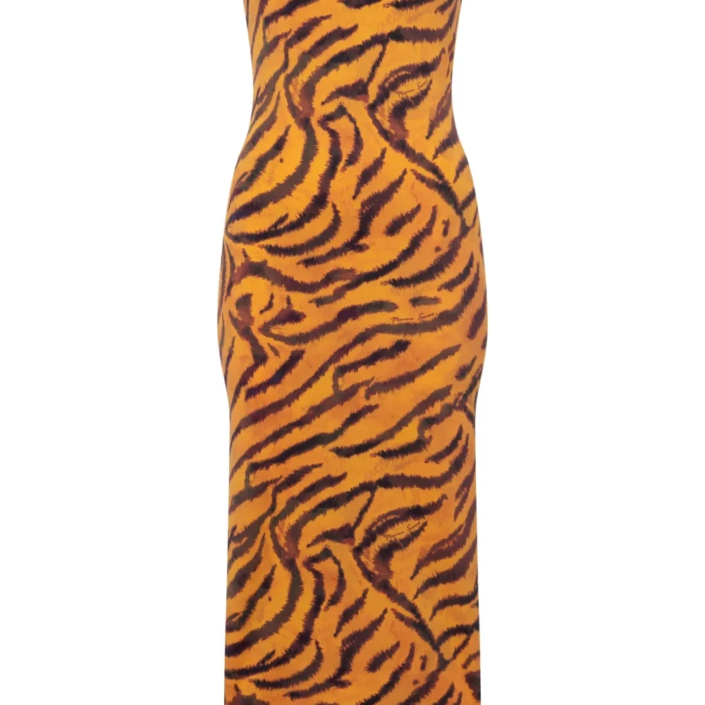 Платье с тигровым принтом