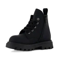 Ботинки на шнуровке с молнией