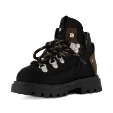 Ботинки на шнуровке с молнией