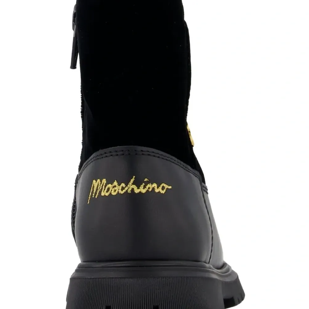 Ботинки на молнии с бархатной отделкой Ботинки на молнии с бархатной отделкой