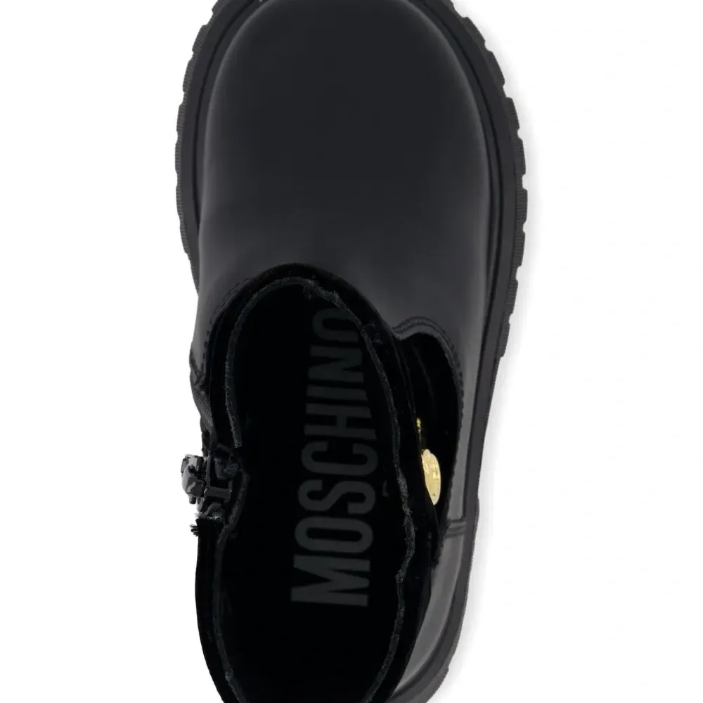 Ботинки на молнии с бархатной отделкой Ботинки на молнии с бархатной отделкой