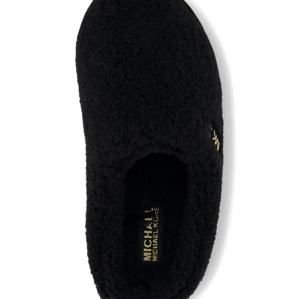 Плюшевые тапочки на платформе