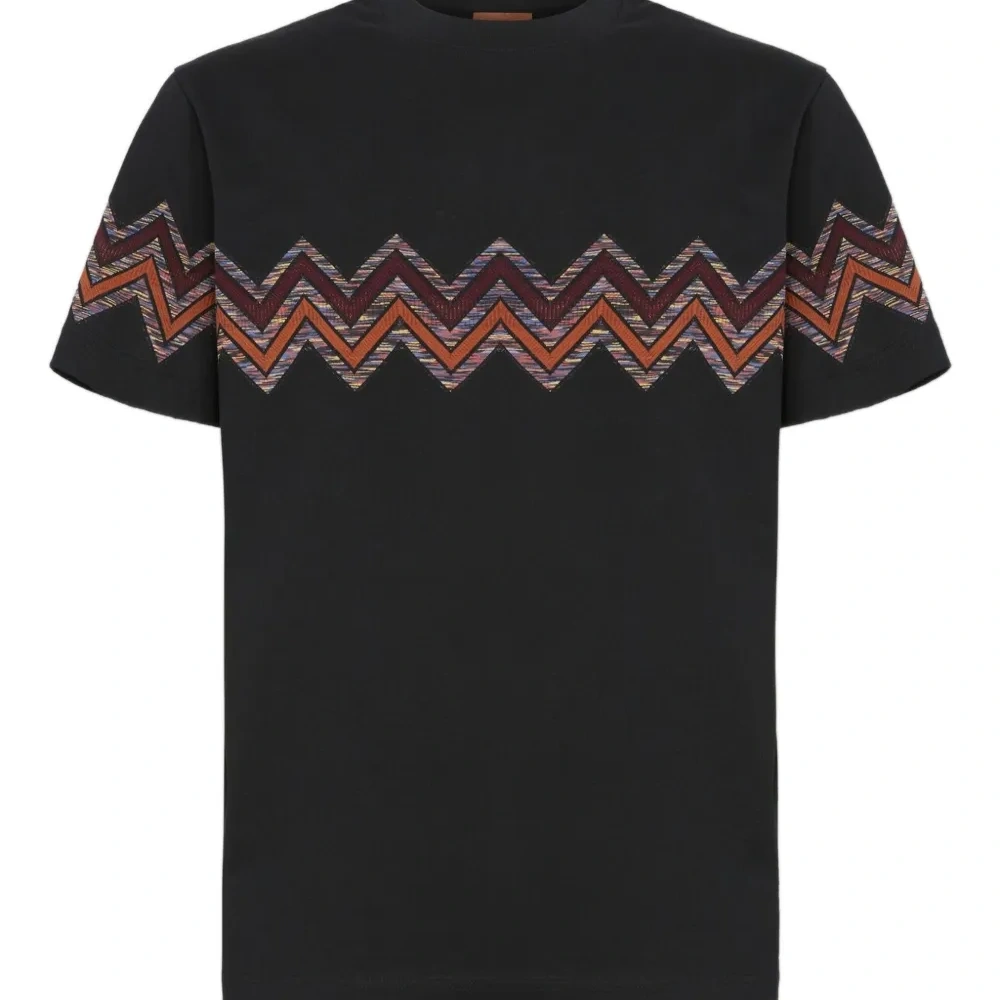 Футболка с узором зигзаг