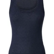 Топ с узором шеврон без рукавов Топ с узором шеврон без рукавов