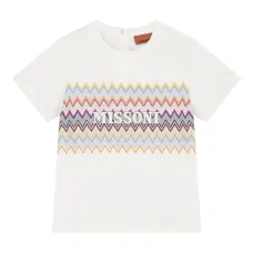 Футболка с зигзагообразным принтом Футболка с зигзагообразным принтом