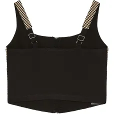 клетчатый топ на молнии