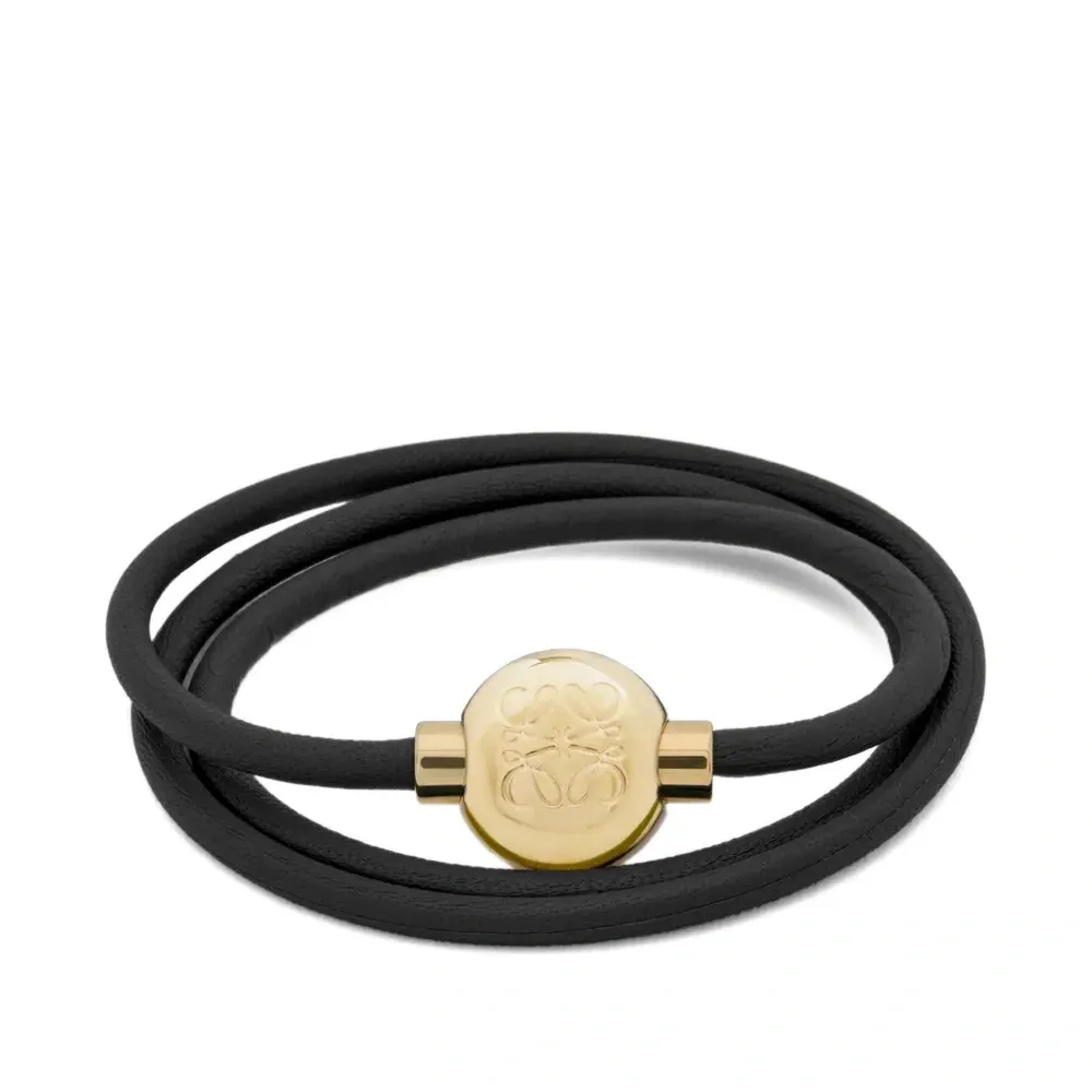 Кожаный браслет с логотипом