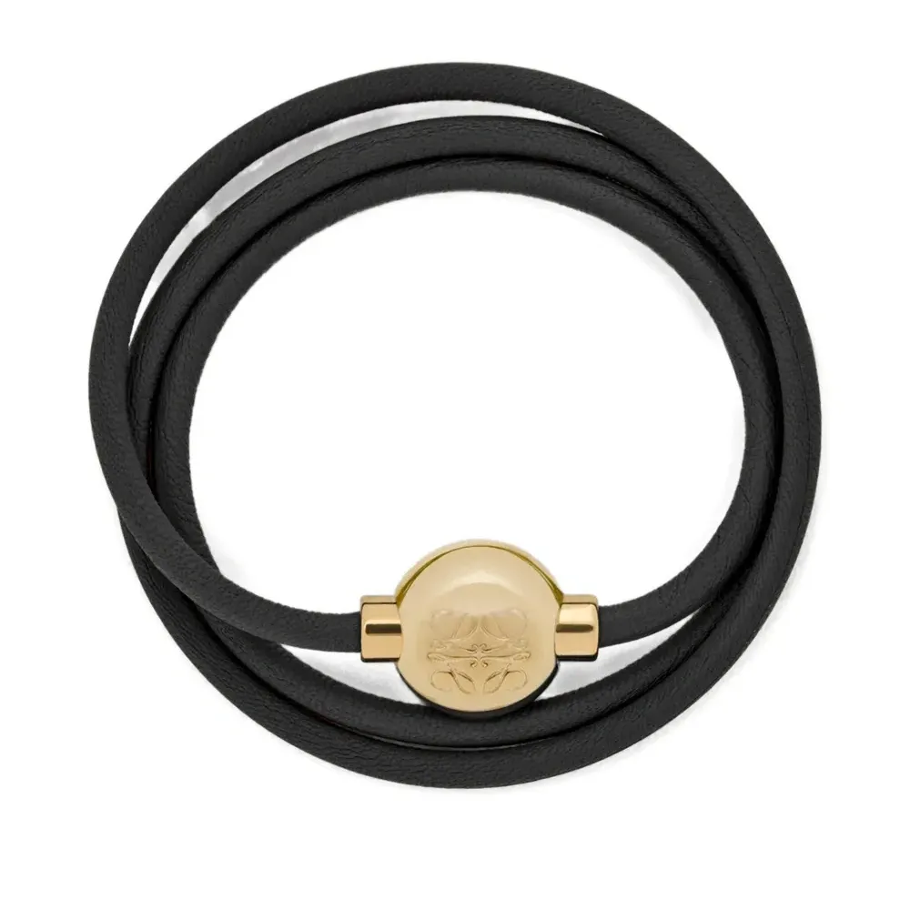 Кожаный браслет с логотипом