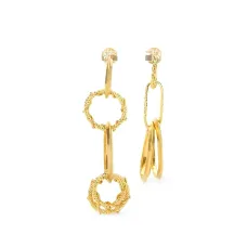 Фактурные серьги-подвески