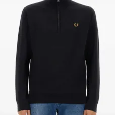 Свитер с воротником на молнии