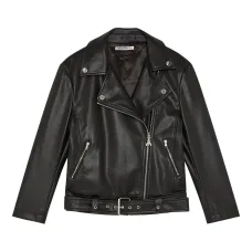 байкерская куртка с поясом