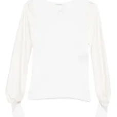 Рубашка с длинными рукавами и вырезом