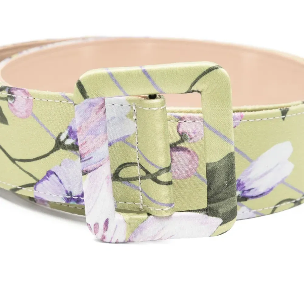 Ремень с цветочным принтом Ремень с цветочным принтом