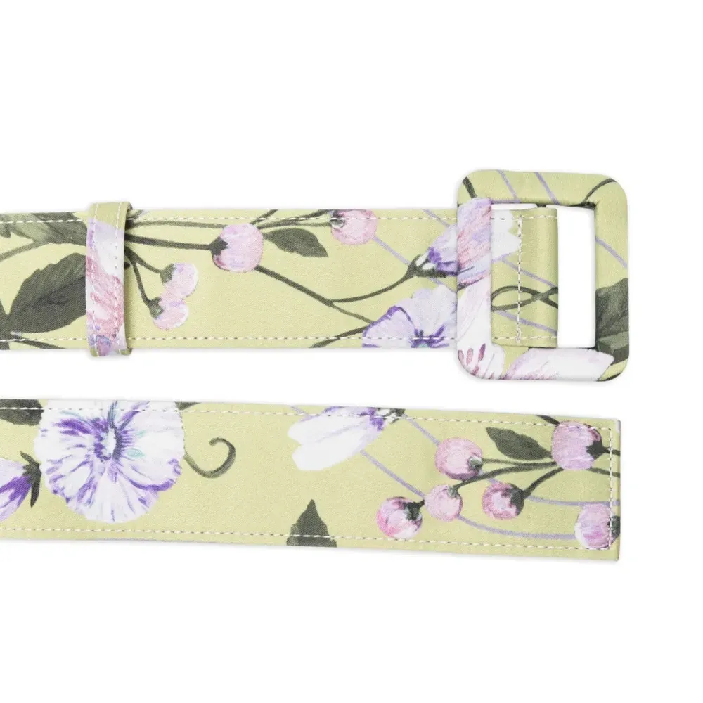Ремень с цветочным принтом Ремень с цветочным принтом