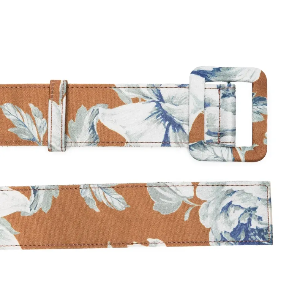 Ремень с цветочным принтом Ремень с цветочным принтом