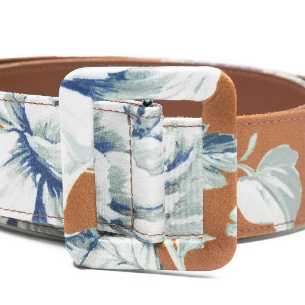 Ремень с цветочным принтом Ремень с цветочным принтом