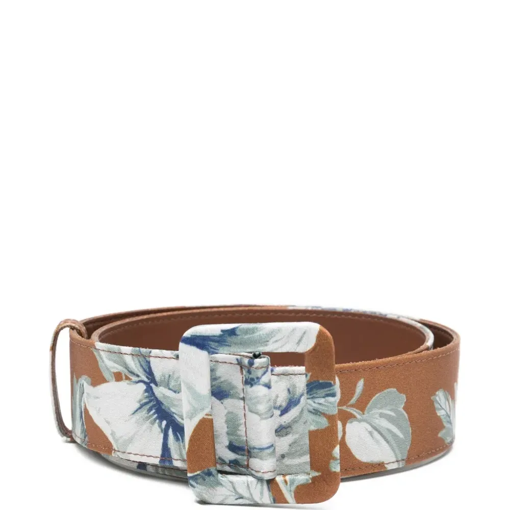 Ремень с цветочным принтом Ремень с цветочным принтом
