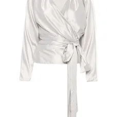 Топ с запахом и завязками Топ с запахом и завязками