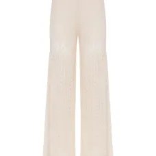 брюки с кружевными вставками