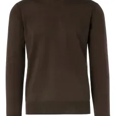 шерстяной свитер с круглым вырезом