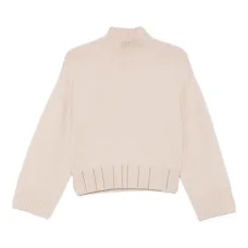 Свитер в рубчик с высоким воротником