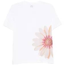 футболка с цветочным принтом футболка с цветочным принтом