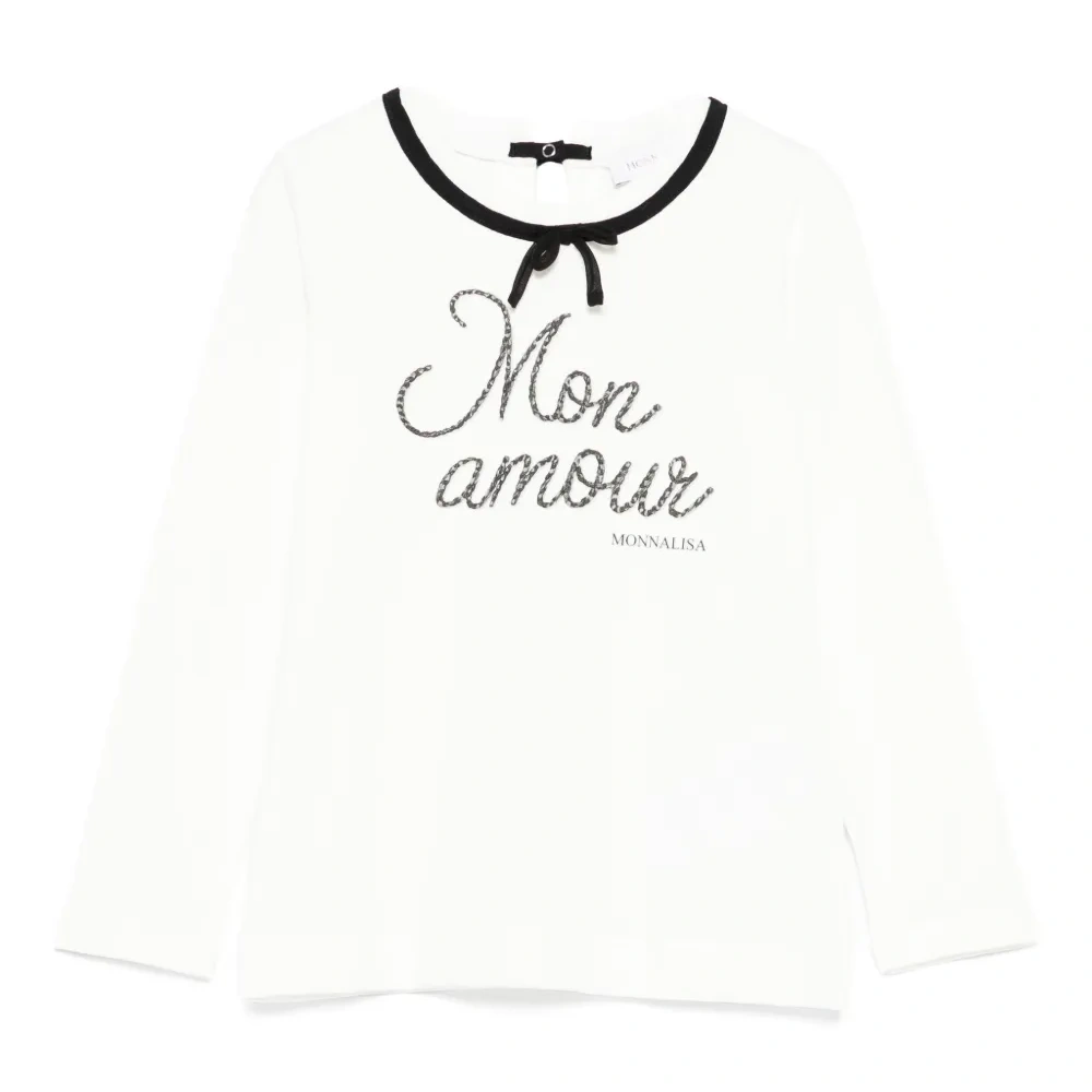 декорированный топ с длинными рукавами