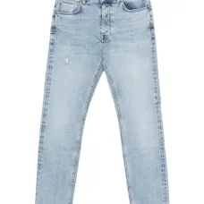 Джинсы с искусственными потертостями