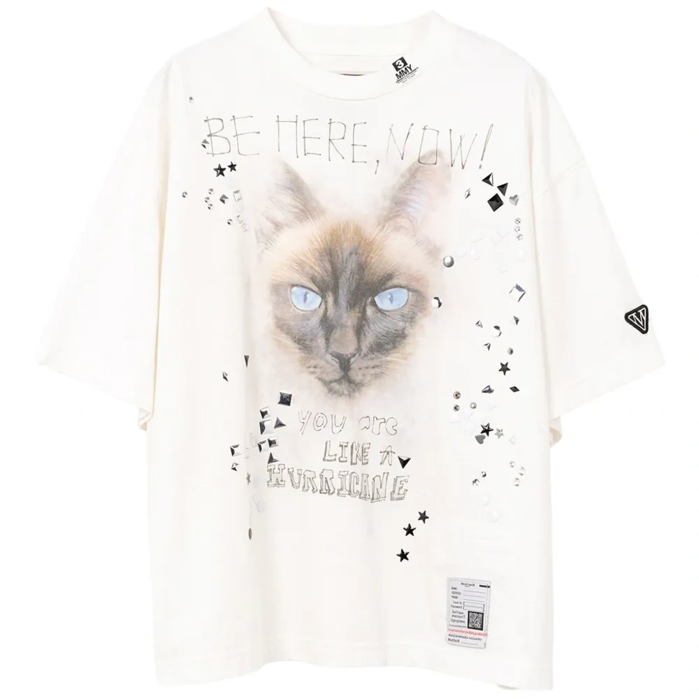 Декорированная футболка с принтом