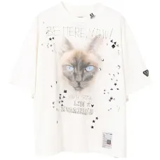 Декорированная футболка с принтом